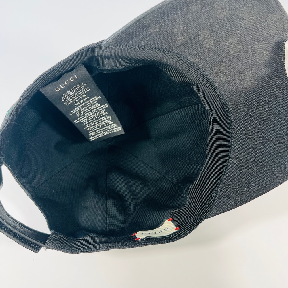 Gucci Web Baseball Cap GG Canvas - Black - Picture 6 of 7